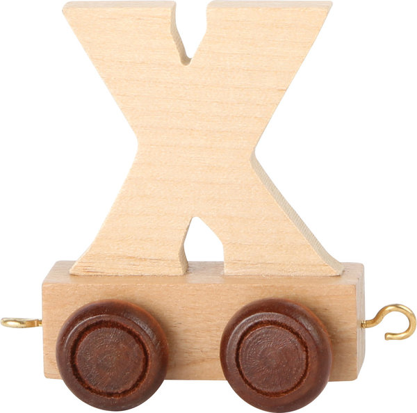 Buchstabenzug Holz X